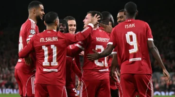 ليفربول يواجه عقبة آينتراخت فرانكفورت في دوري الأبطال.. متى تُقام المباراة وكيف تتابعها؟